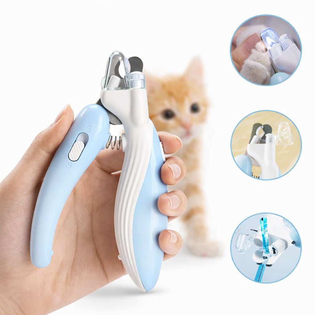 LED-Krallenschere für Hunde & Katzen – Präzise & Sicher