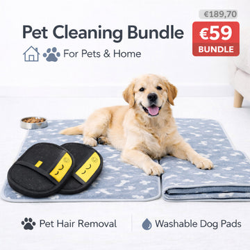 Pflegehandschuhe + Hundeunterlagen Bundle (2+2)